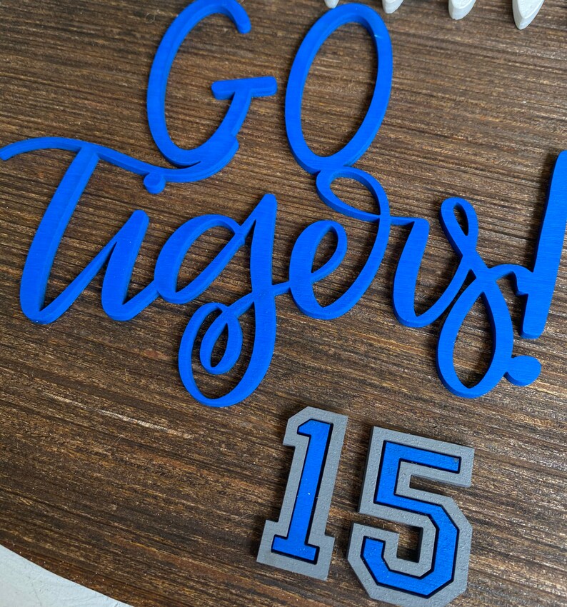 Football Door Hanger Football Team Door Sign High School Etsy