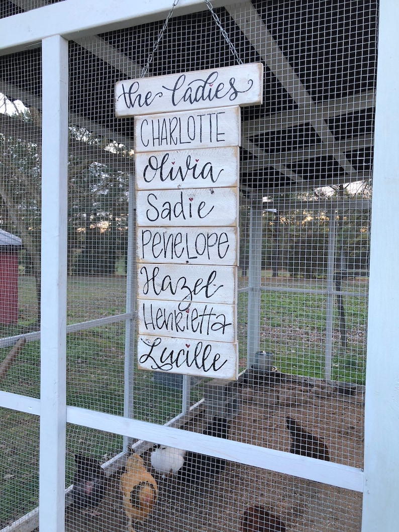 Chicken Coop Sign Chicken Sign Coop Name Sign Wood Signs Sayings Wood Signs Farm Signs Chicken Name Sign Backyard Chickens Sign