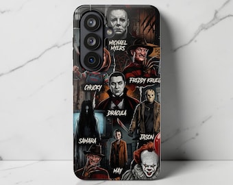 Handyhülle mit Horrorfilm-Motiv | Magnetische, stoßfeste Hülle