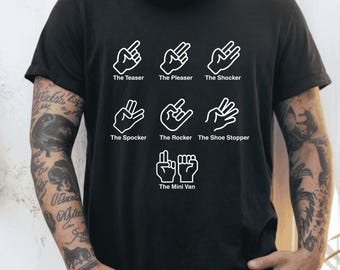 Lustiges Fingersatz-T-Shirt mit schlüpfrigem Humor für Erwachsene
