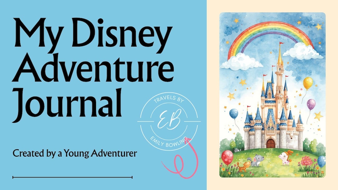 Disney Journal for Boys Printable | My Magical Disney Adventure Journal ...