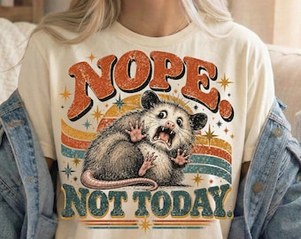 Funny Opossum Shirt, Retro Sarcastic Possum Tee, Introvert Humor Tshirt, Vintage Distressed Graphic, Sarcasm Lover Gift