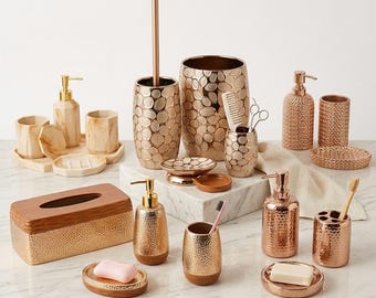 Luxury Minimalist Soap Dispenser | Modern Bathroom Sink Decor | Elegant Home Organizer