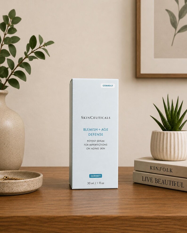 SkinCeuticals Blemish + Age Defense Serum 30ml on table
