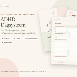 ADHD planner Nederlands en werkboek voor volwassenen | Executieve functies | PDF