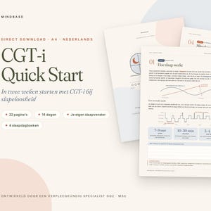 Guía de inicio rápido de TCC-i: diario del sueño y ejercicios para 14 días | PDF en neerlandés