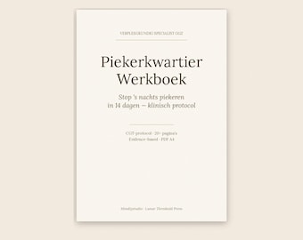 Worrying Quarter Workbook | Stop Worrying CBT Method | Anxiety and Worrying Workbook Dutch | Printable PDF Digital Download
