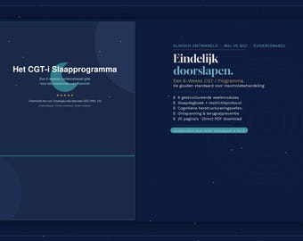 CBT-i Sleep Program Workbook | Better Sleep Without Medication | Insomnia Workbook Dutch | Sleep Therapy PDF Download