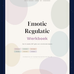 DBT Emotion Regulation Workbook | 6 Weeks DBT Skills PDF | Emotional Balance | Printable Workbook Mental Healthcare | Instant Download image 1