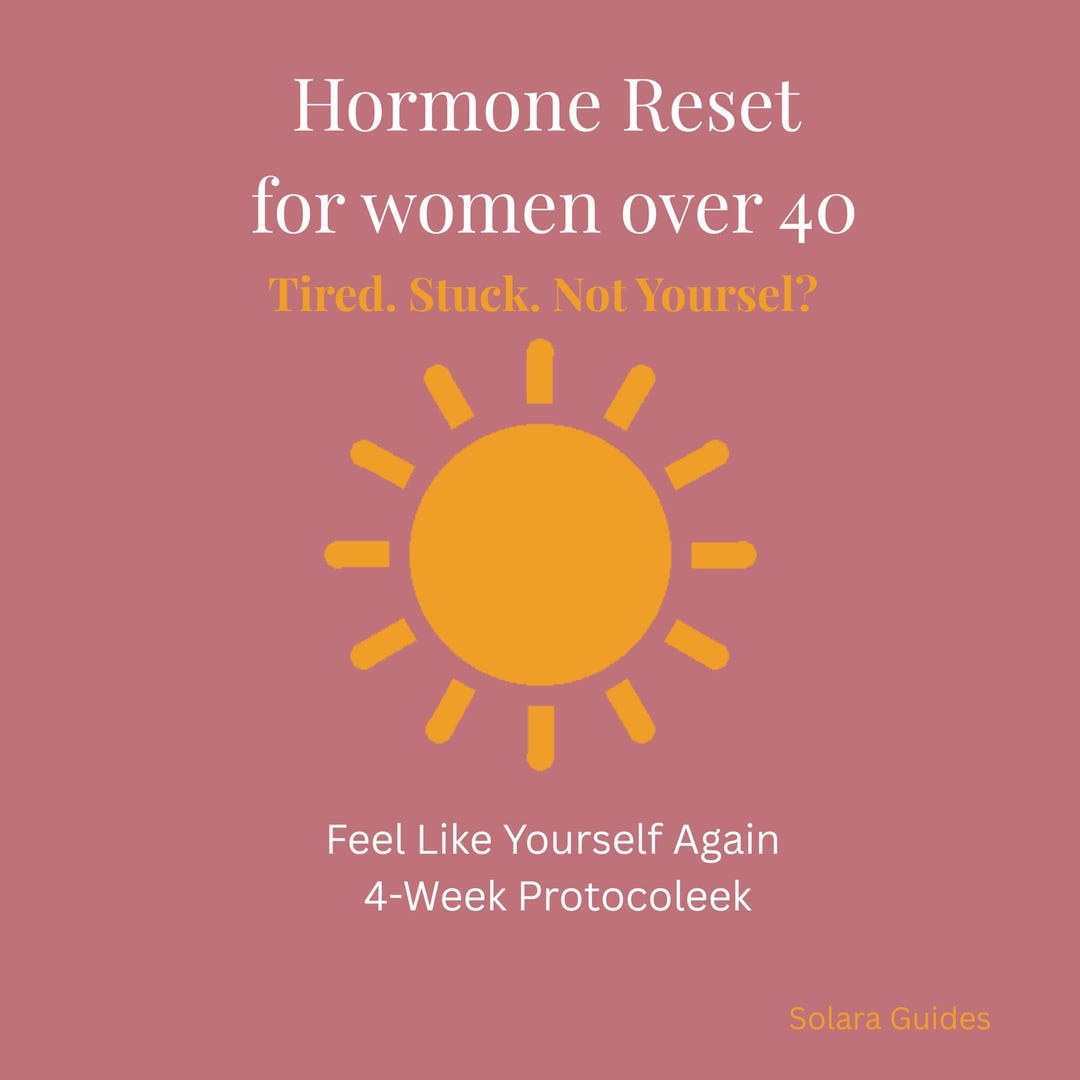 Hormone Reset Guide for Women Over 40 | Energy, Sleep, Belly Fat ...