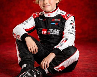 Haas Racing Suit Kids F1 Replica Jumpsuit Personalized Kids Custom Karting Gear