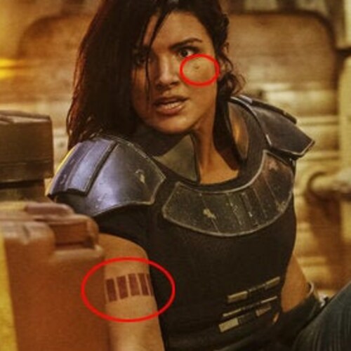 Star Wars The Mandalorian Cara Dune Rebel Temporary Tattoos Etsy