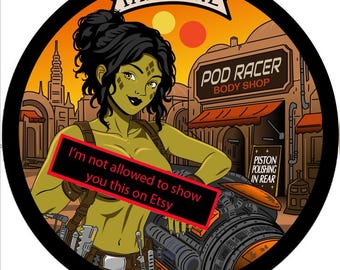 PREORDER - I.D.C - Tatooine Pod Racer Mechanic Collectible Novelty Challenge Coin