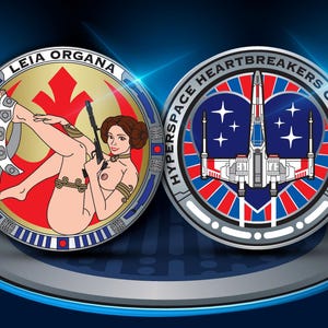 Hyperspace Heartbreakers Collection - Princess Leia Collectible Novelty Challenge Coin