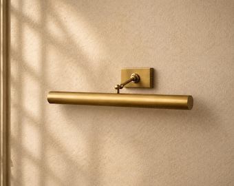 Messing Bilderleuchte | Mid Century Modern Art Lampe, Galerie Wand Beleuchtung