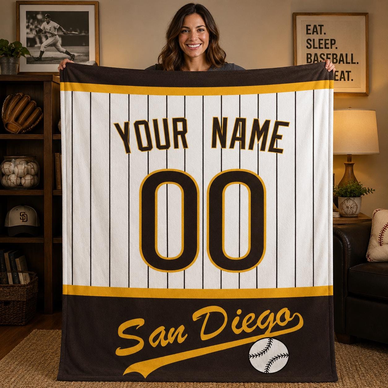 記念グッズ SANDIEGO PADRES BLANKET San Diego Padres Blanket - Etsy