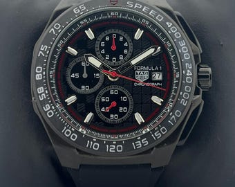 Montre-bracelet TAG Heuer Formula 1 chronographe à quartz noir pour homme avec date et date
