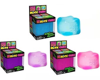 Squishy Schylling Needoh Nice Cube – Sensory Toy for Kids, Anti-Stress Fidget, Stress Relief Jigsaw, Pressure Relief Squishy, Fun Desk Toy