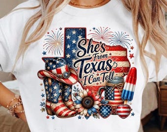 She's From Texas I Can Tell Design T-shirt mug digital download