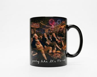Party Like It's 1776 Funny Founding Fathers png, 4 juli ontwerp, digitale downloadmok, T-shirt
