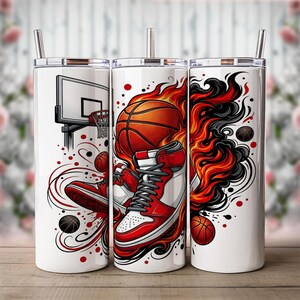 Basketbollsmugg med sublimeringsdesign, PNG, färgglad