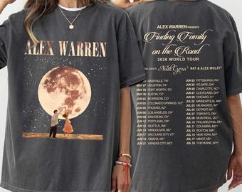 Vintage Alex Warren Moon Shirt, Retro 2026 World Tour T-Shirt, Fan Gift digital download