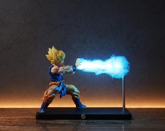 Lampada notturna di Dragon Ball / Lampada Goku Kamehameha / Luce LED magnetica / Lampada da scrivania anime / Regalo per otaku / Decorazione DBZ