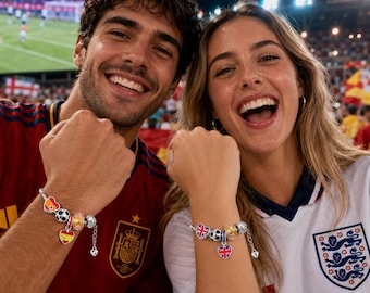 Bracelet de football coupe du monde 2026, cadeau pour un fan de football international, bracelet à fermoir de style athlétique, bijoux de tournoi de coupe du monde de football