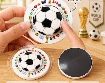 World Cup Soccer Fridge Magnet,3D Resin Football Souvenir,Gift for Soccer Fans,Commemorative Football Ornament,World Cup Memorabilia