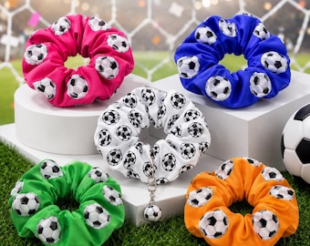 Football Team Gifts, Football-Themed Hair Ties, High-Elasticity Hair Ties, Cute Match-Day Style Sports Accessories, 2026WorldCup Decorations