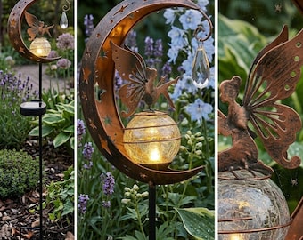 Enchanted Fairy Lamp Solar Moon Lantern