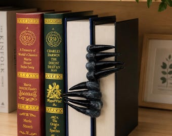 Nightmare Claws Book Nook Insert , Dark Fantasy Bookshelf Decor, Romantasy Reader Gift, Bookish Display,Dark Romance Bookshelf Insert