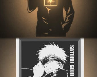 Anime Shadow Projector Lamp, Manga Projection Light, LED Silhouette Decor, Jujutsu Kaisen Room Art