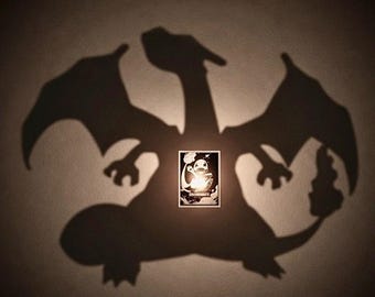 Anime Shadow Projector Lamp, Manga Projection Light, LED Silhouette Decor, Pokemon