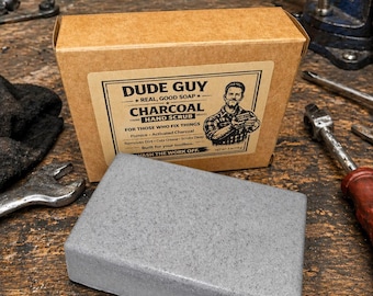 Dude Guy Charcoal Pumice Hand Scrub – Heavy Duty Mechanic Soap for Dirty Hands