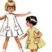 McCall's 6661 Sewing Pattern 1960s Toddler Girl's Holiday Party Princess Summer Dress Back Button Size 3 or 4