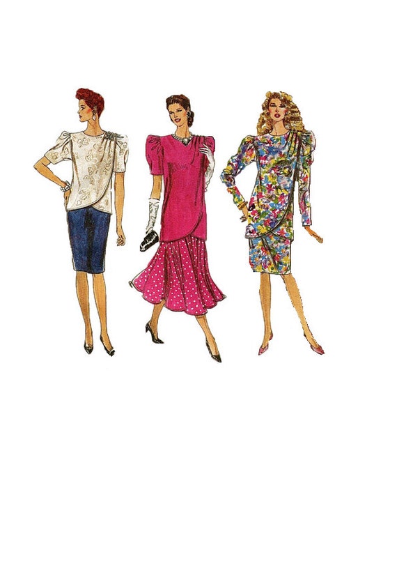 Drop Waist Dress Simplicity 90s Sewing Pattern 7060 Tunic Etsy