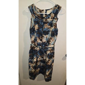 Kate Spade Look for the Silver Lining Silk Watercolor Floral Sheath Dress Sz 4