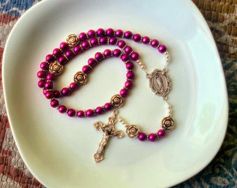 Wrapped In Roses Rosary