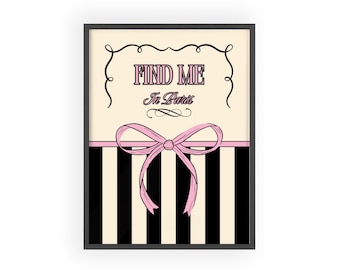 Find Me in Paris Parisian Style Framed Wall Art