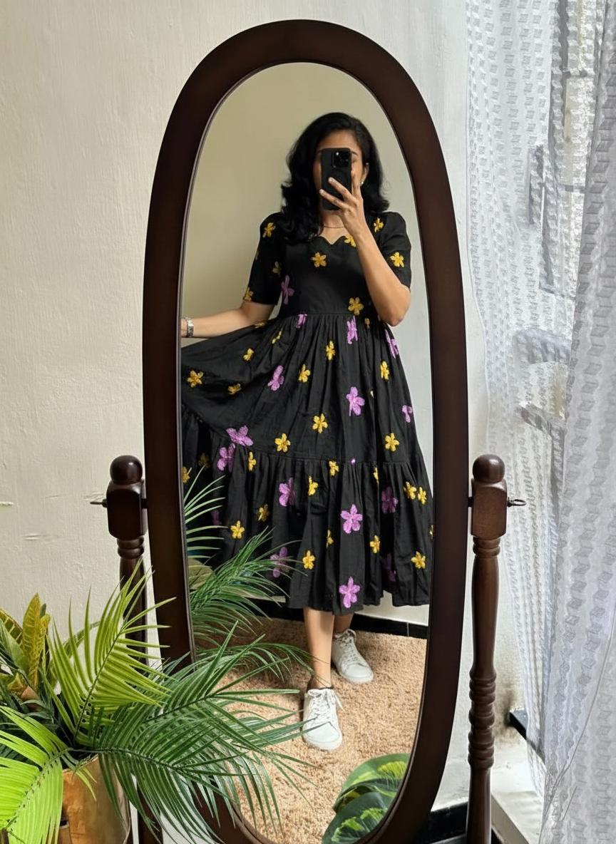 Embroidered Dress for Women Empire Waist - Etsy