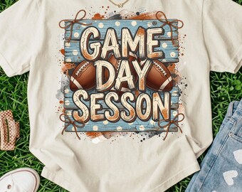 Game Day-seizoen, png, vintage voetbal, touchdown, varsity-fan, sublimatieontwerp, shirt downloaden