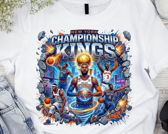 New York Knicks Championship PNG , Basketball Shirt Design, NBA Fan Gift