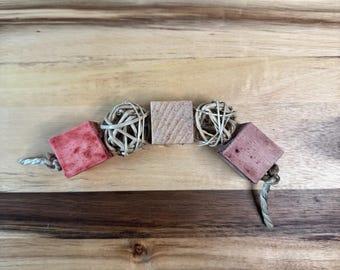 Berry Picnic Blocks | Small Animals Toys | Rabbit Chew Toys | Small Animal Chews | Rabbit Enrichment | Rabbit Toss Toy