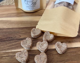 Bloom Hearts - Oat Based | Oat Based Treats | Bunny and Other Small Pet Treats |  All Natural and Organic | Healthy Small Pet Treats
