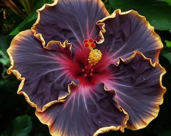 Purple Hibiscus Flower Seeds: Perennial Garden Blooms, Outdoor Planting