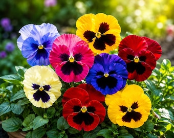 Viola Seeds Rare Purple Blue Flowers Perennial Garden Flower Seeds for Planting