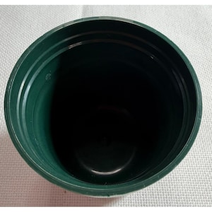 Termo vintage Aladdin Stanley A-944DH verde martillado, botella de vacío de 1 cuarto de galón. imagen 12