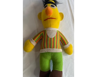 Vintage 1984 Sesamstraße Bert Hasbro Softies Muppets 72201 13 "