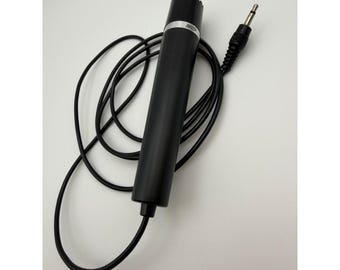 Vintage MEP Dynamic Microphone Black Wired 3.5mm Jack Made in Japan F336